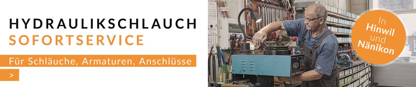 Hydraulikschlauch-Sofortservice in Hinwil und Nänikon