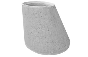 CREA Beton-Ovalkonen exzentrisch, Einstieg Schmalseite