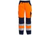 Bundhose 2501-775 EN 20471 / Kl.2, orange/marine 1006