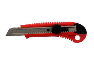Asphalt Messer Kunststoff mit Metallführung 18 mm, Länge 165 mm