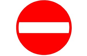 Vorschrift Signal Ø 60 cm (2.02) Einfahrt verboten