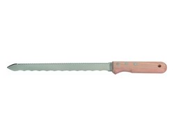 Isolationsmesser mit Holzgriff, Klinge doppelschneidig 280 mm