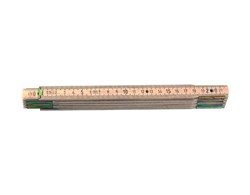 Doppelmeter / Gliedermeter aus Holz, gelb 2 m