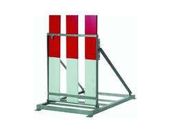 Lattenständer für 3 stehende Absperrlatten, 73 x 115 cm