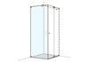 BEKON Seitenwand S808, verchromt