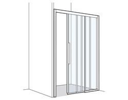 Gleittüre S400 Comfort Nische