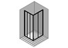 DUKA Eckeinstieg DUKESSA 3000 GLASS, weiss