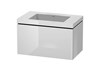 DURAVIT Waschtischkombination L-CUBE, weiss matt