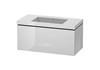 DURAVIT Waschtischkombination L-CUBE, weiss matt