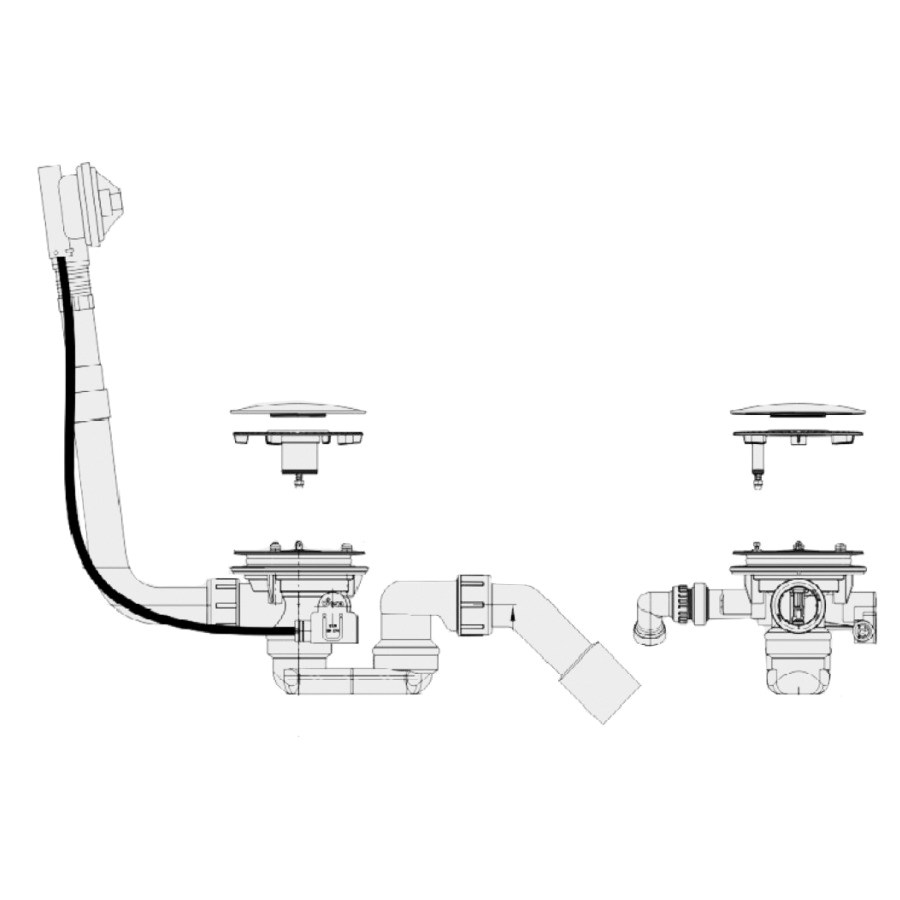SCHMIDLIN Wannengarnitur SPRING 50, verchromt