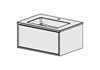 FRAMO Möbel Harmony Ceram Cube 71cm, Modern Standard