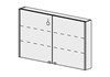 FRAMO Spiegelsch. Doppio LED 120 cm, Modern Standard
