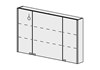 FRAMO Spiegelsch. Doppio LED 120 cm, Modern Standard