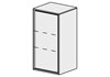 FRAMO Seitenschrank Harmony 37 cm, Modern Standard