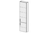 FRAMO Hochschrank Selection 45 cm, Modern Standard