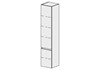 FRAMO Hochschrank Selection 40 cm, Modern Standard