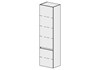 FRAMO Hochschrank Selection 45 cm, Modern Standard