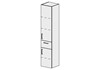 FRAMO Hochschrank Selection 35 cm, Modern Standard