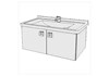 FRAMO Unterbau Starck 3-Smart 85 cm, Modern Standard