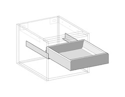 Innenschublade ohne Sifonausschnitt