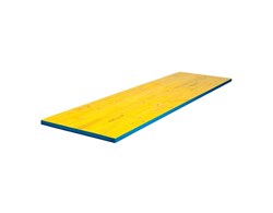 Schalungstafel LANA (gelb, Kanten PU blau)